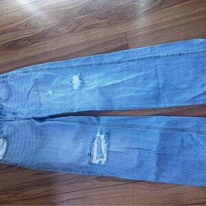 Hollister Light Blue Low-Rise Baggy Jeans